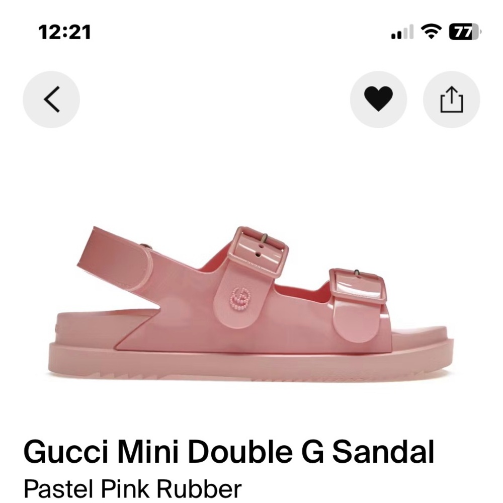 Gucci Double G Sandals Size 12 Women’s